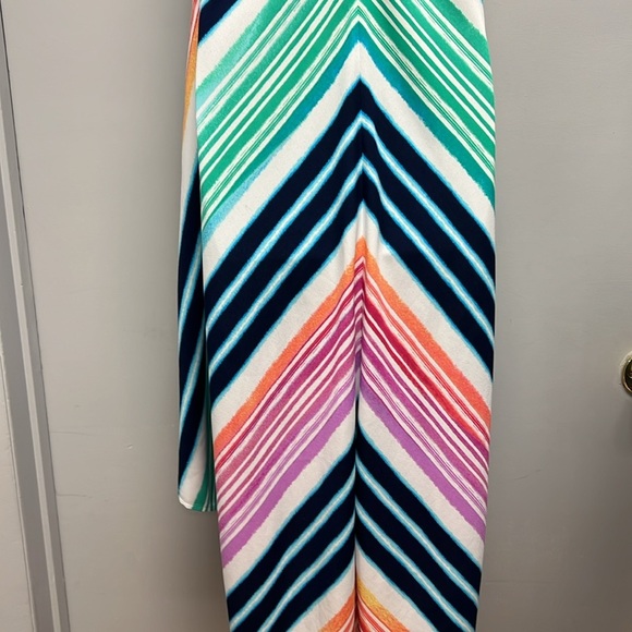Tommy Bahama Rainbow Chevron Maxi Scarf Dress Swim Cover-Up Size L/XL - Picture 7 of 11